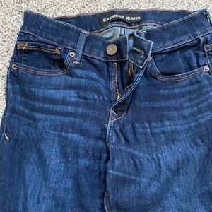 Dark wash Mid rise Express jeans
